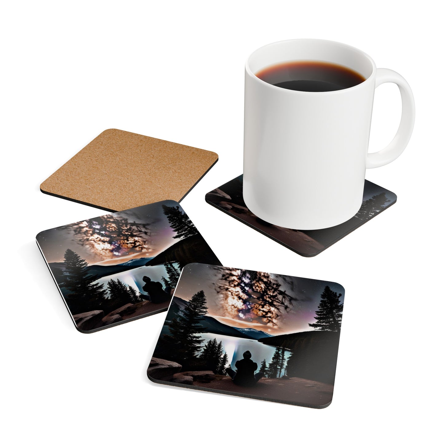 Corkwood Coaster Set