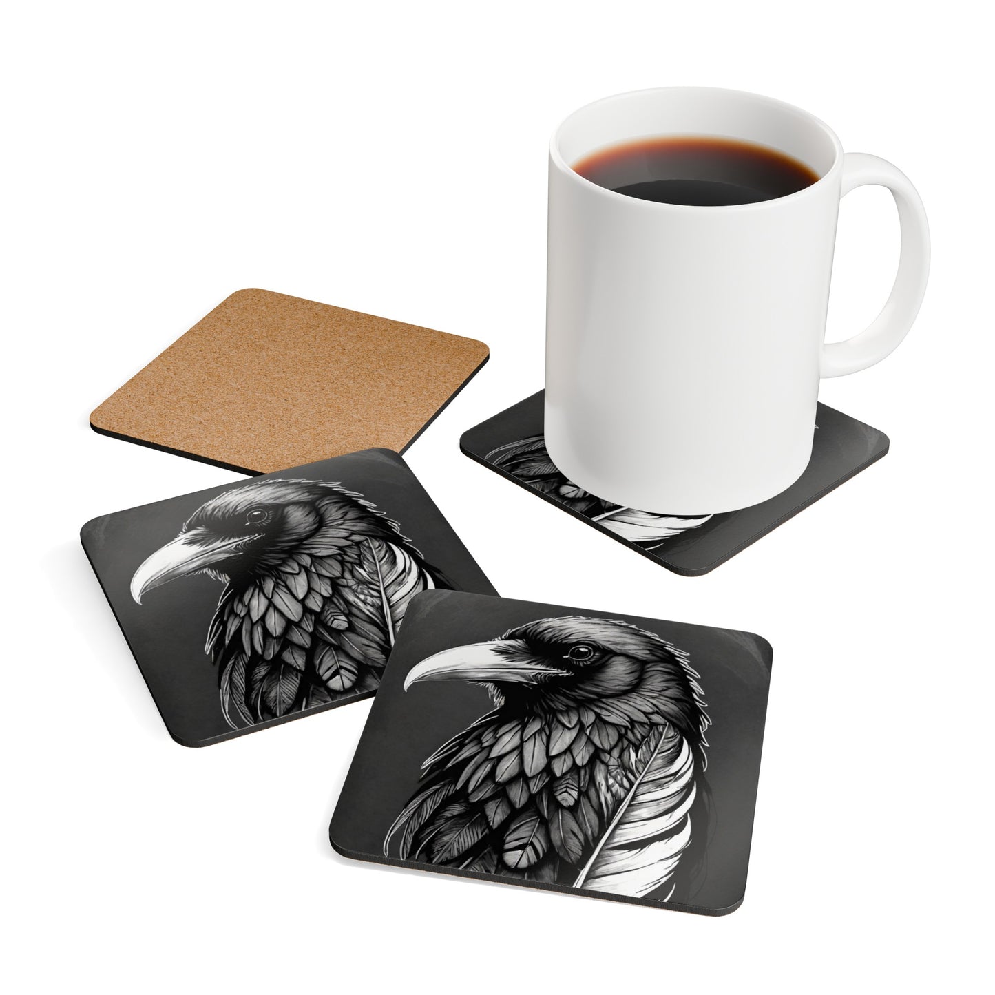 Corkwood Coaster Set