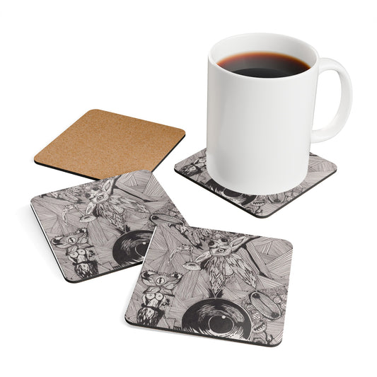 Corkwood Coaster Set