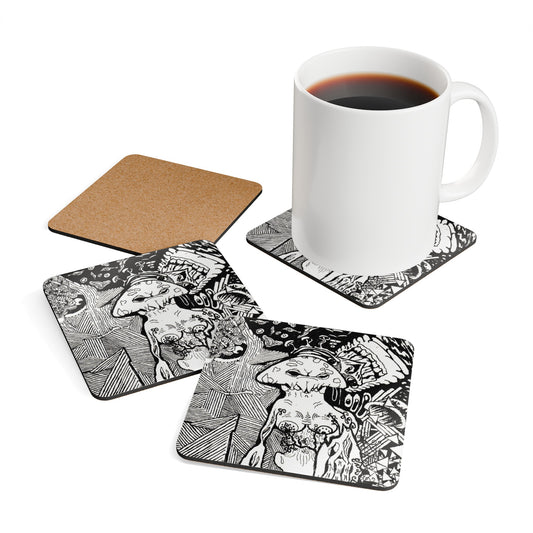 Corkwood Coaster Set