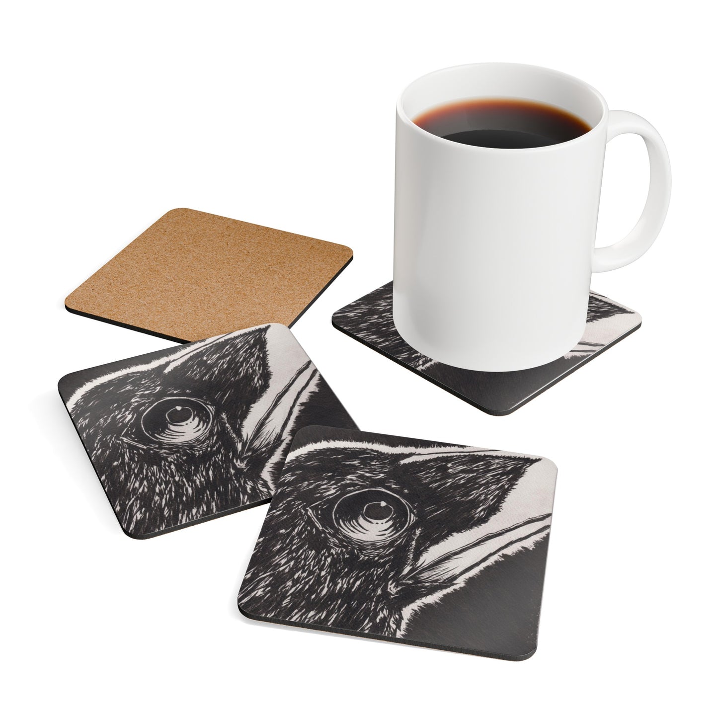 Corkwood Coaster Set