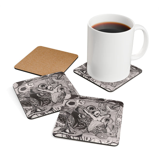 Corkwood Coaster Set