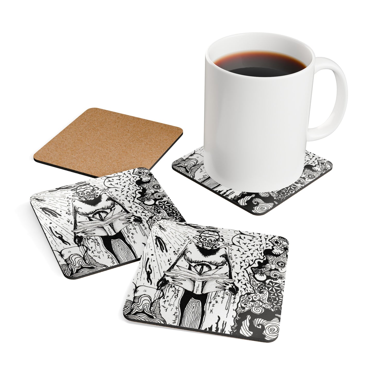 Corkwood Coaster Set