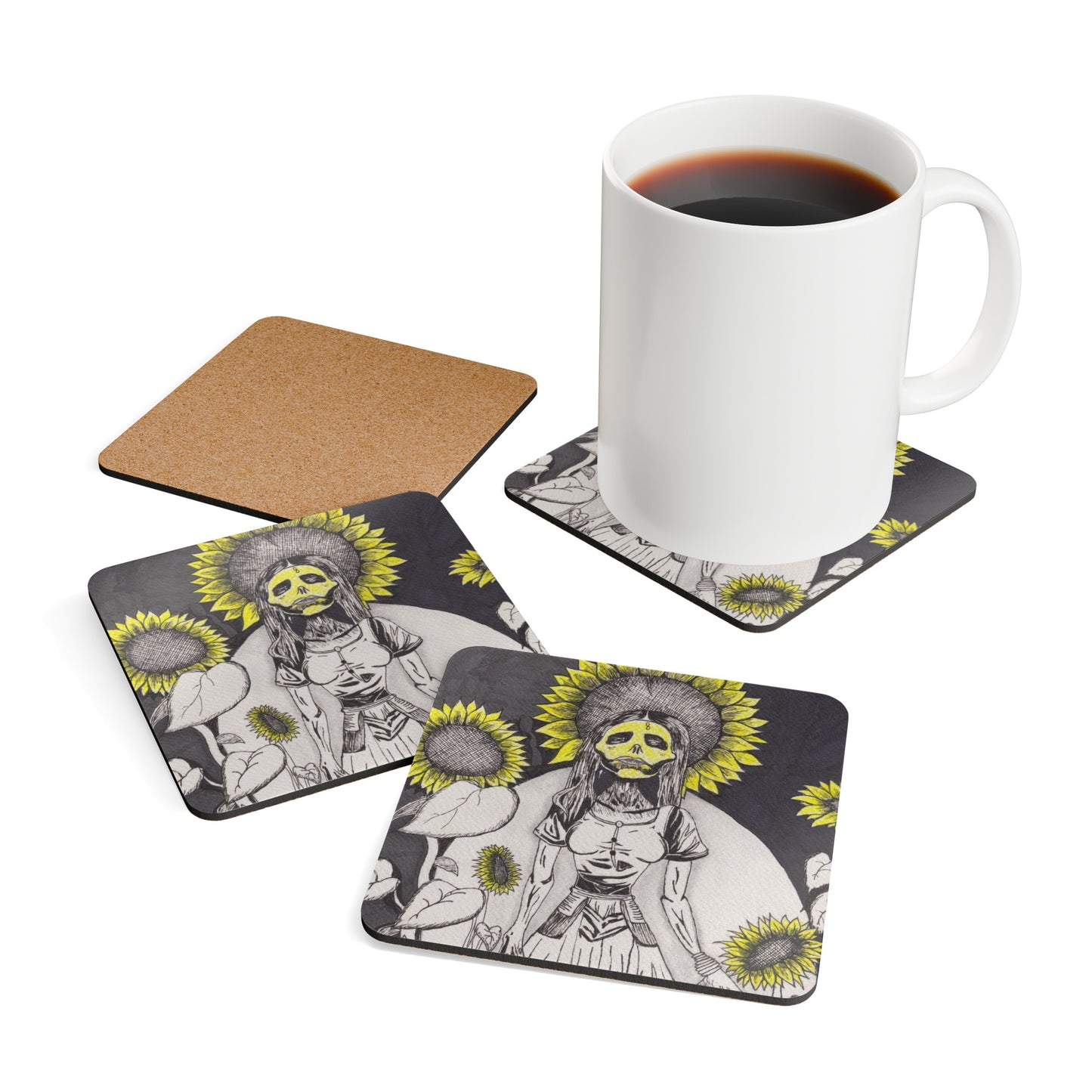 Corkwood Coaster Set