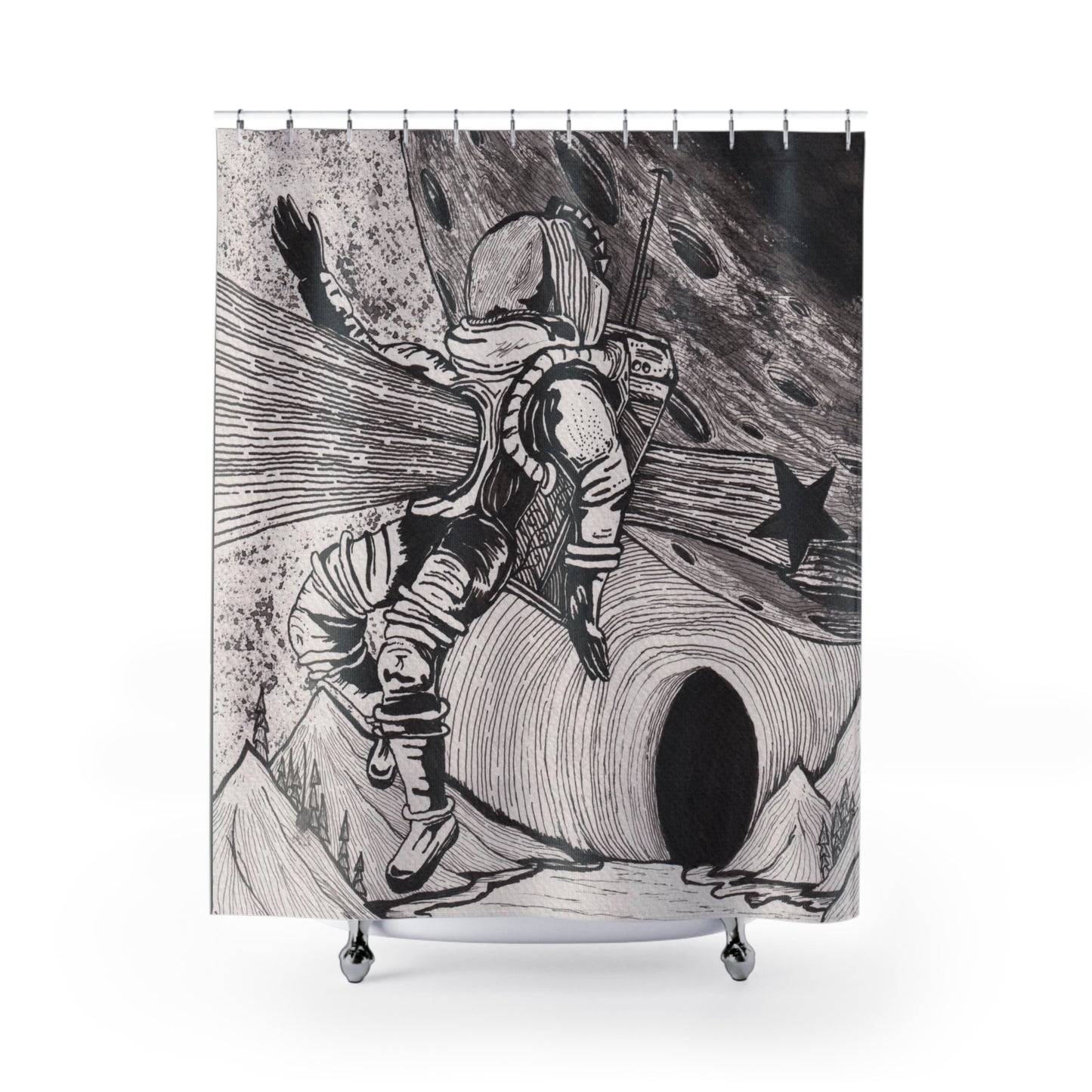 "Star Struck" Shower Curtain